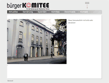 Tablet Screenshot of buergerkomitee.com